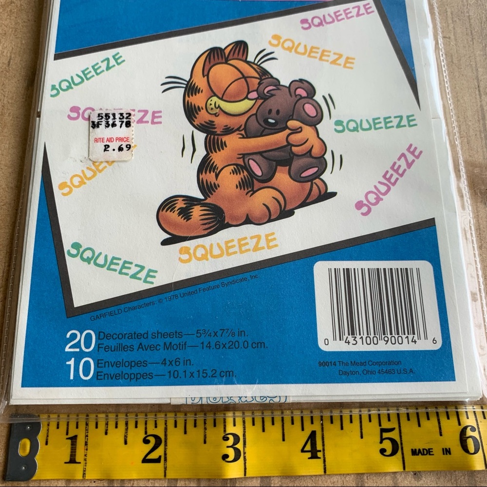 Vintage Garfield 1978 Stationery Note pad - Picture 7 of 7